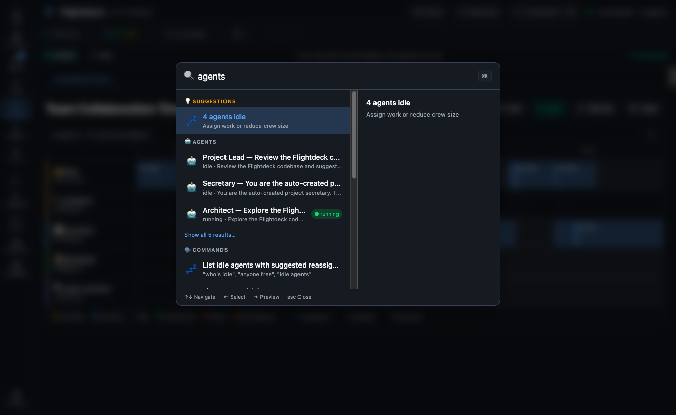 Command Palette with smart suggestions